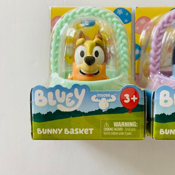 Bluey | Bluey Bingo Easter Basket Figure Bundle NWT - Picture 3 of 4
